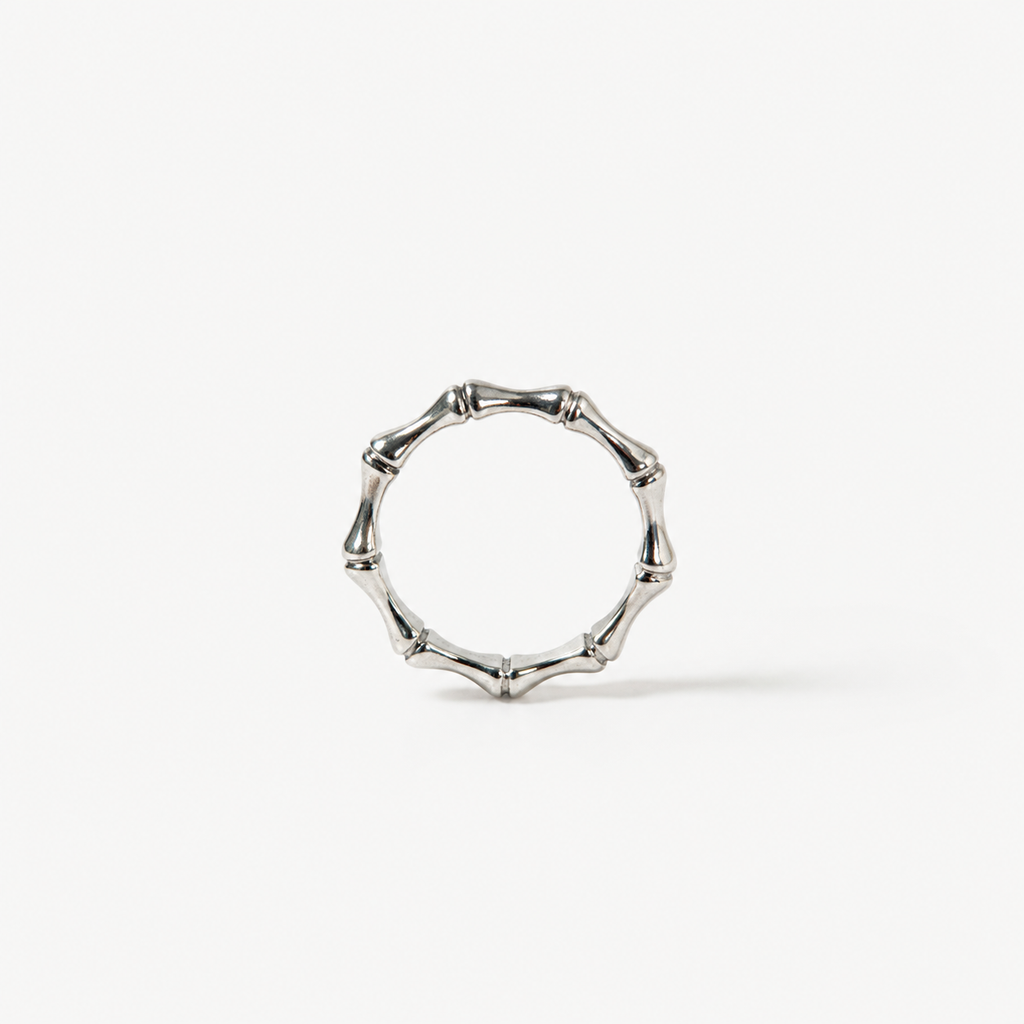 Bague bambou en argent