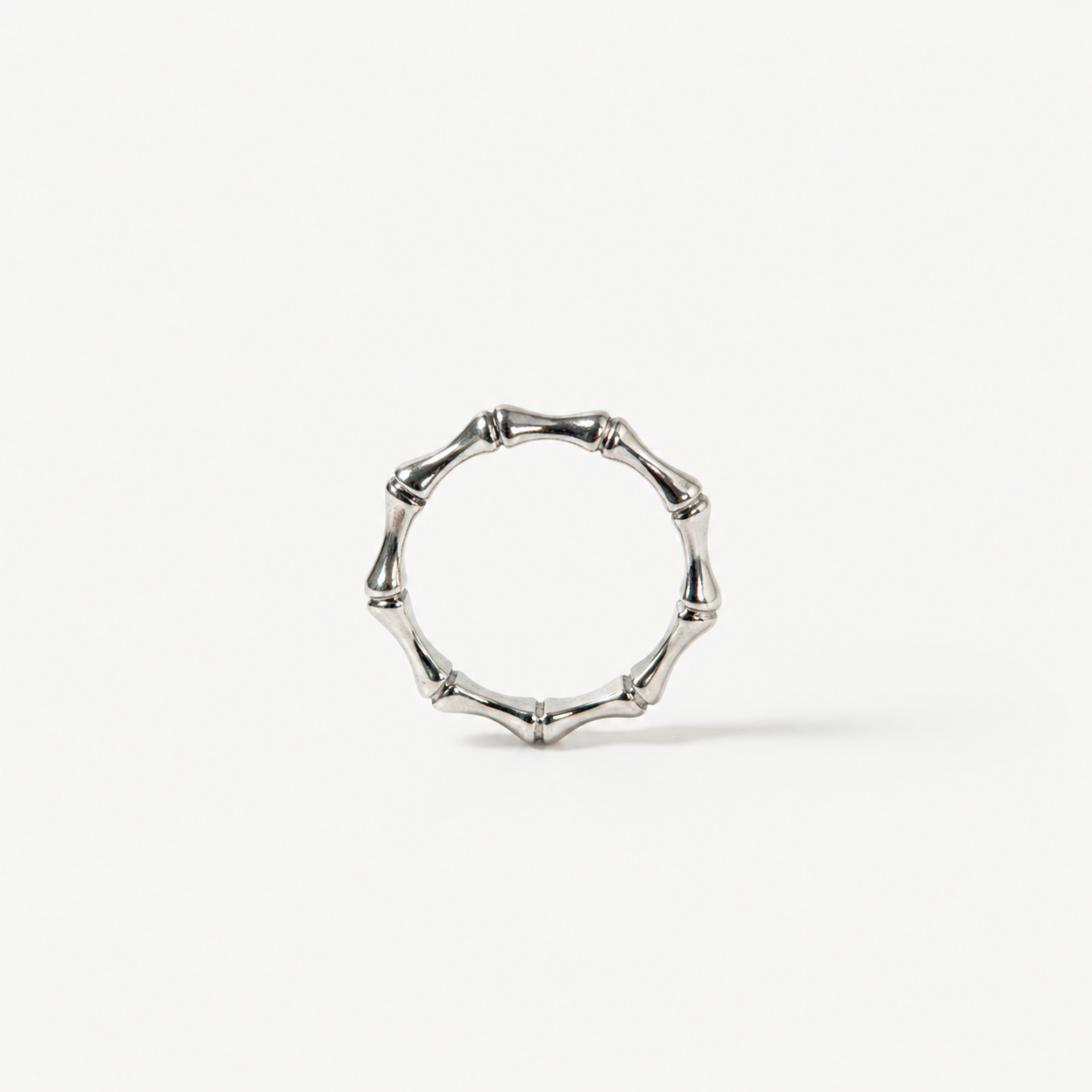 Bague bambou en argent