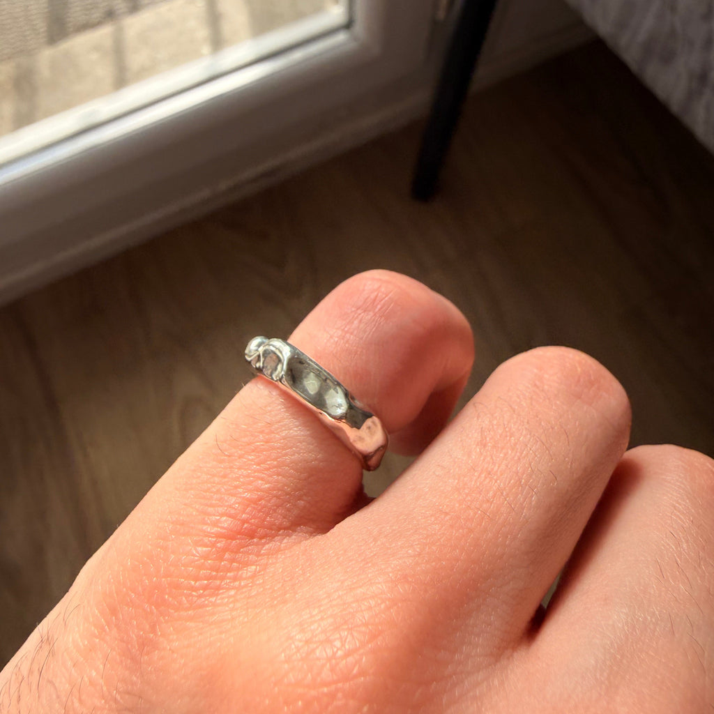 Bague Organique en Argent
