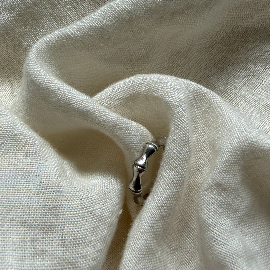 Bague bambou en argent