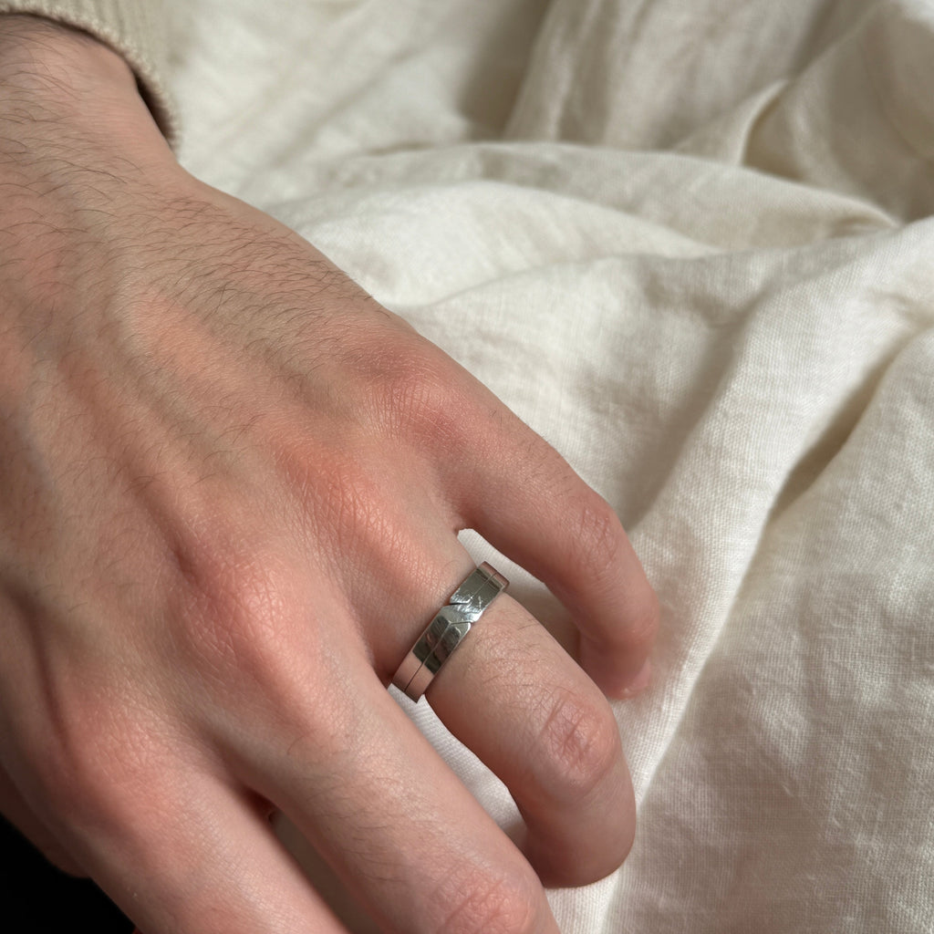 Bague homme en argent