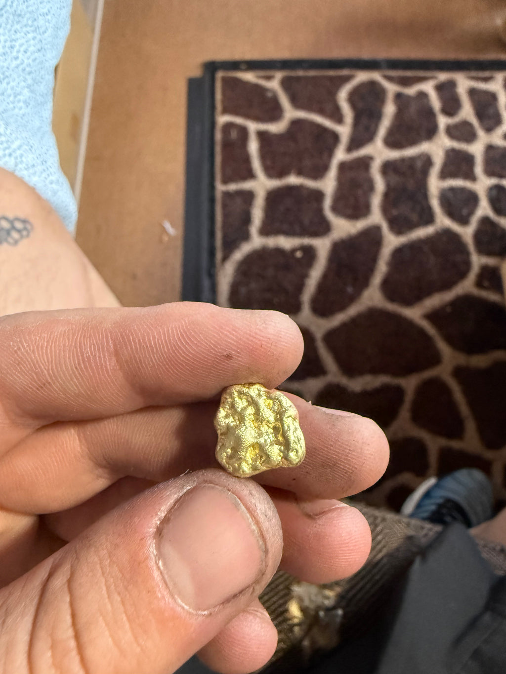 Collier pépite en or jaune 18 carats